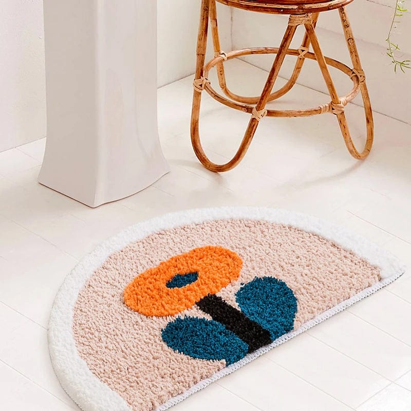 Small Flower Bath Mat