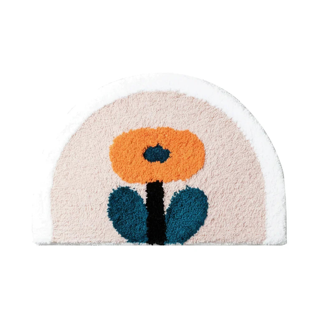 Small Flower Bath Mat