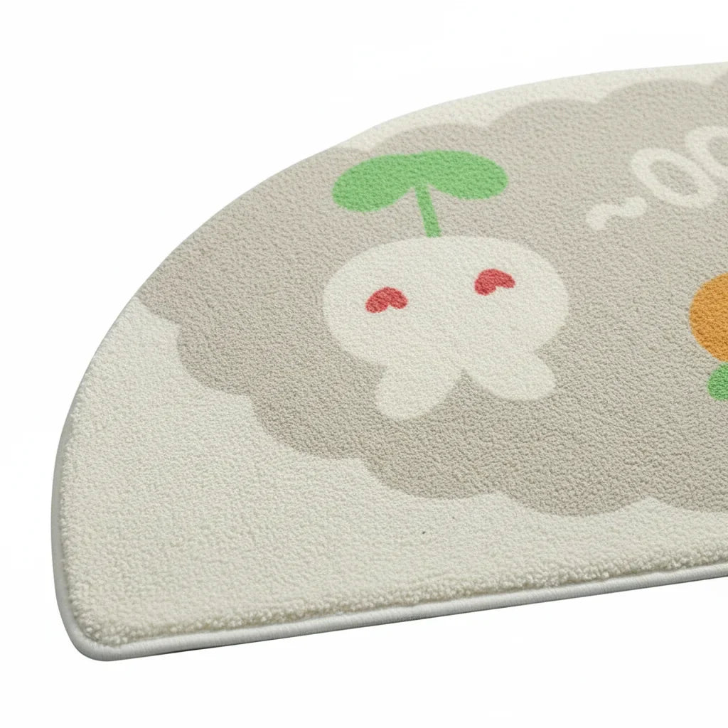 Rabbit Flower Bath Mat