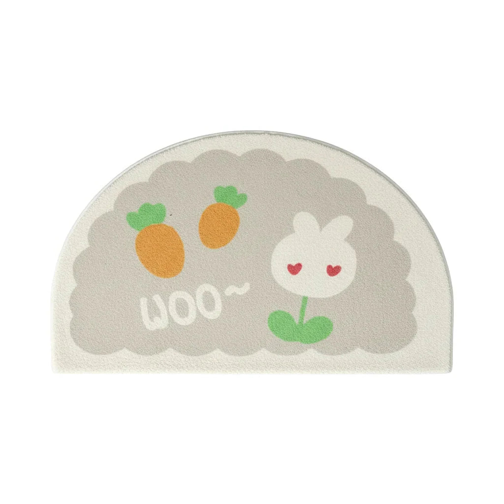 Rabbit Flower Bath Mat