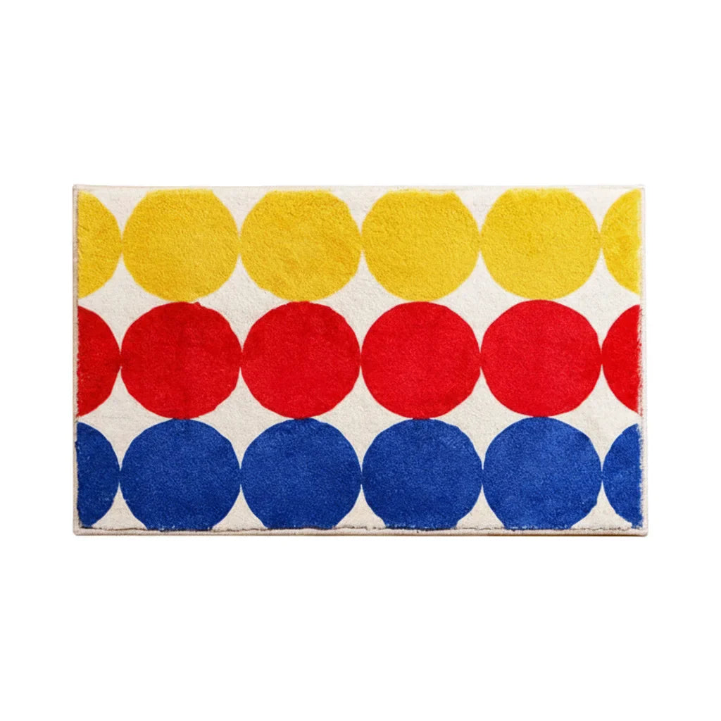 Rectangular With Round Color Bath Mat