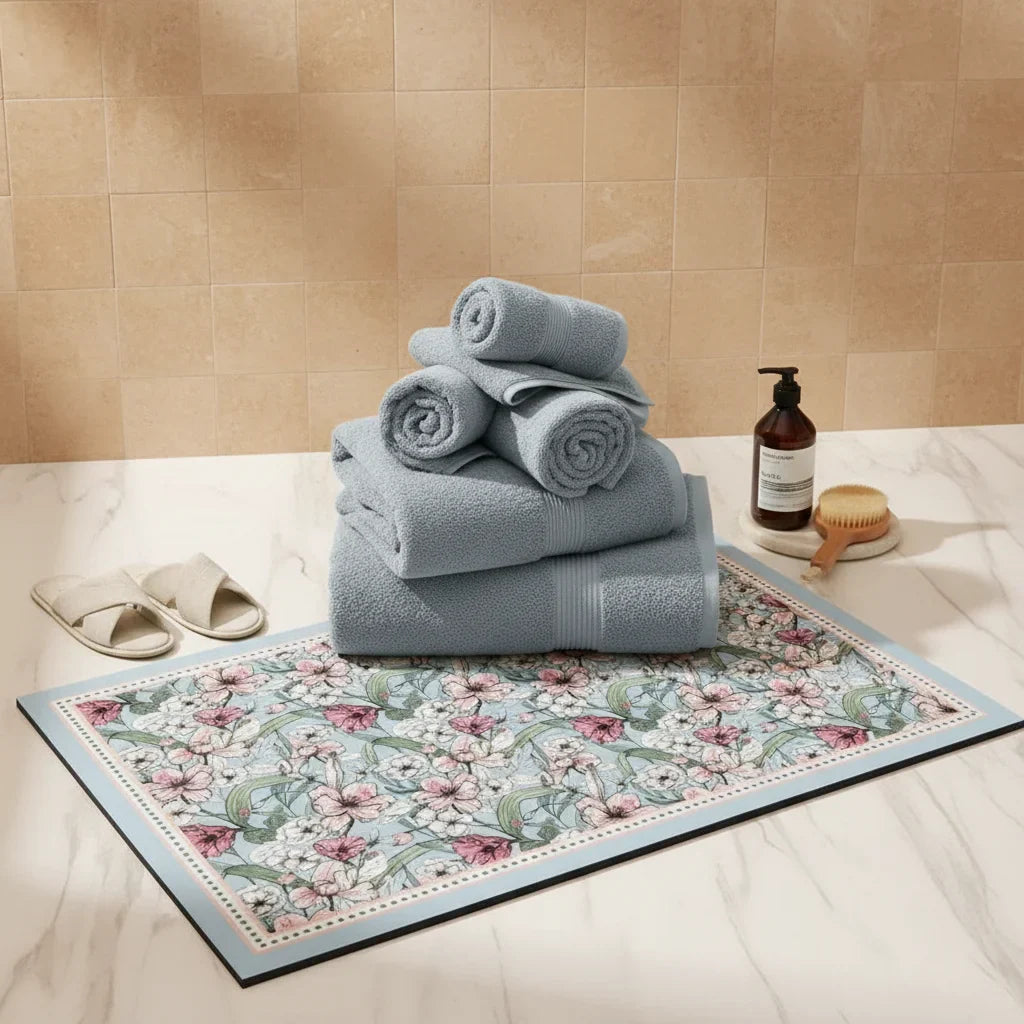 Ultra Absorbent Diatomite Bath Mat