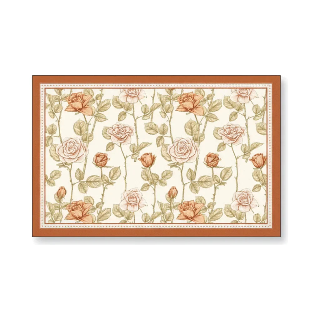Tapis de Bain Ultra Absorbant en Diatomite Jardin Pêche