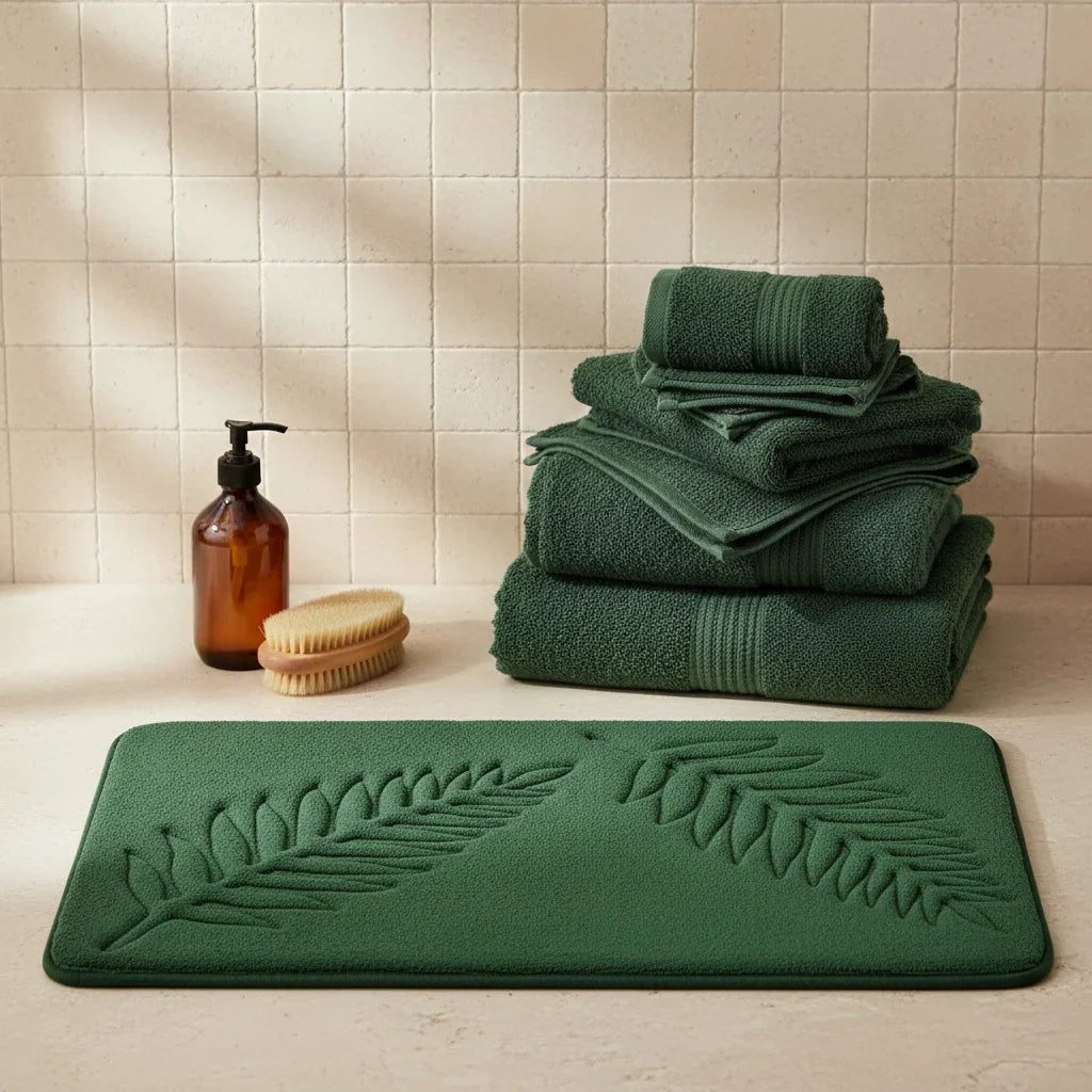 Green Emerald Bath Mat