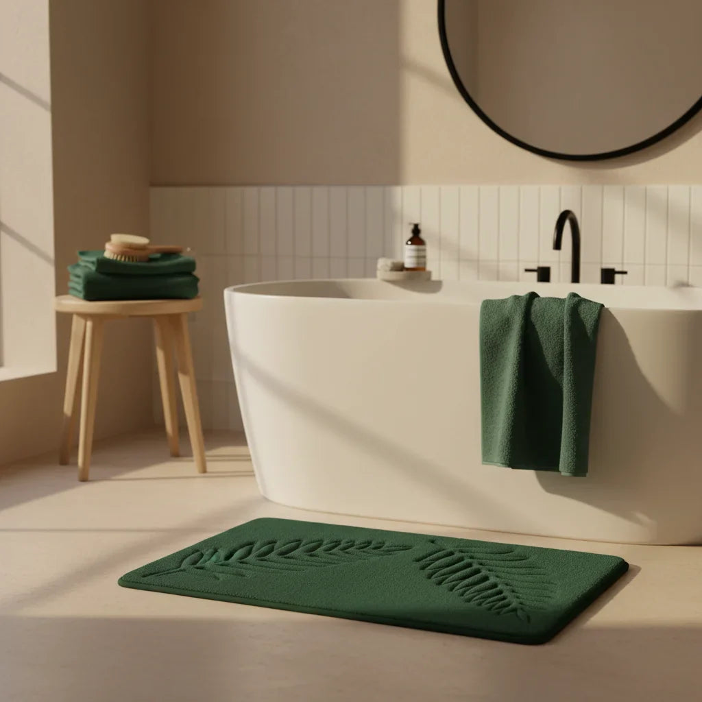 Green Emerald Bath Mat