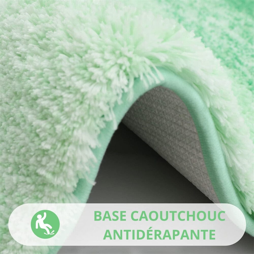 Tapis de Bain Vert et Blanc