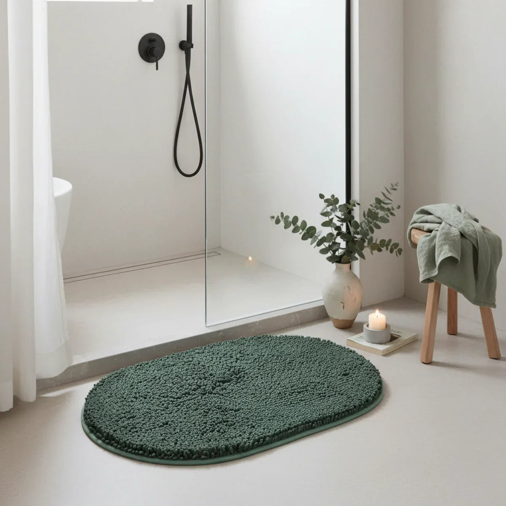 Green Dark Bath Mat