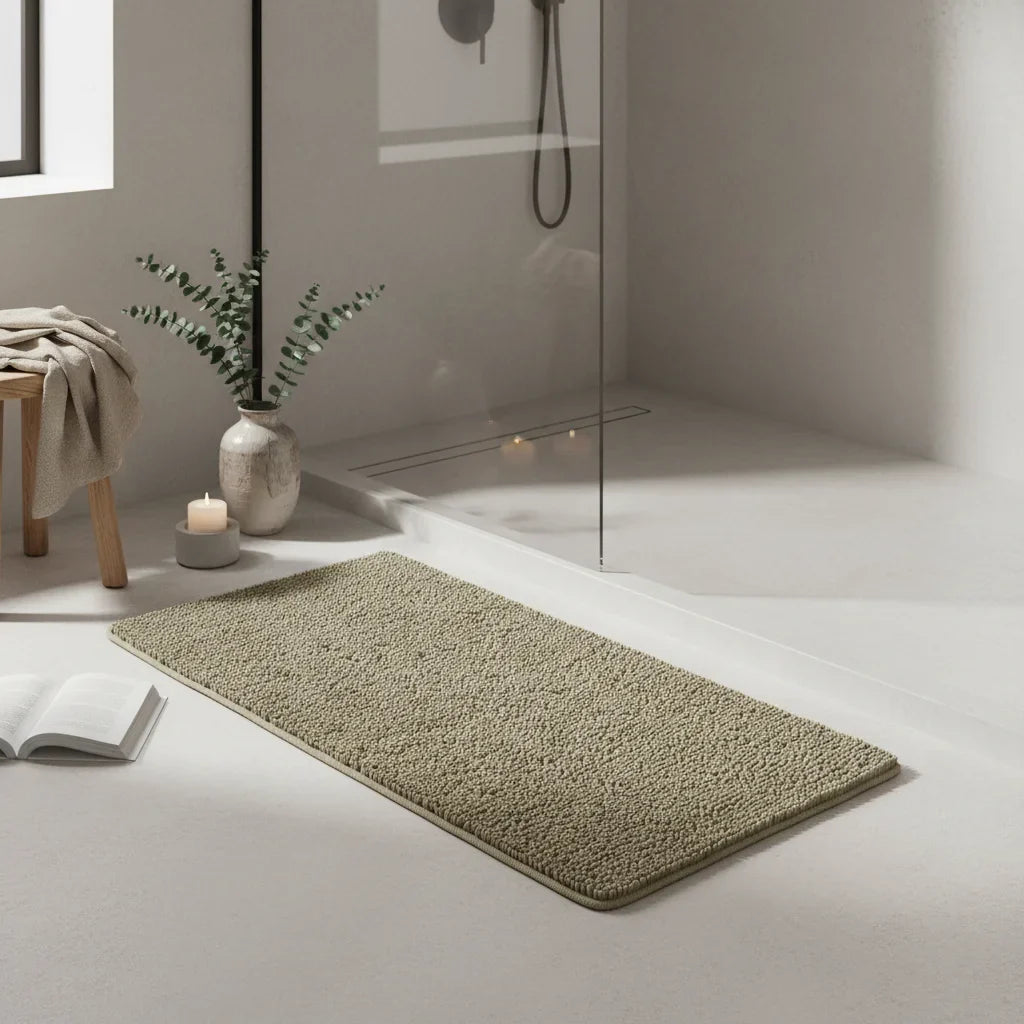 Green Kaki Bath Mat