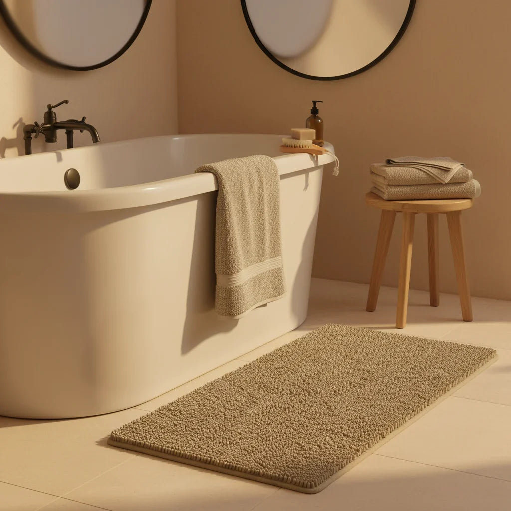 Green Kaki Bath Mat