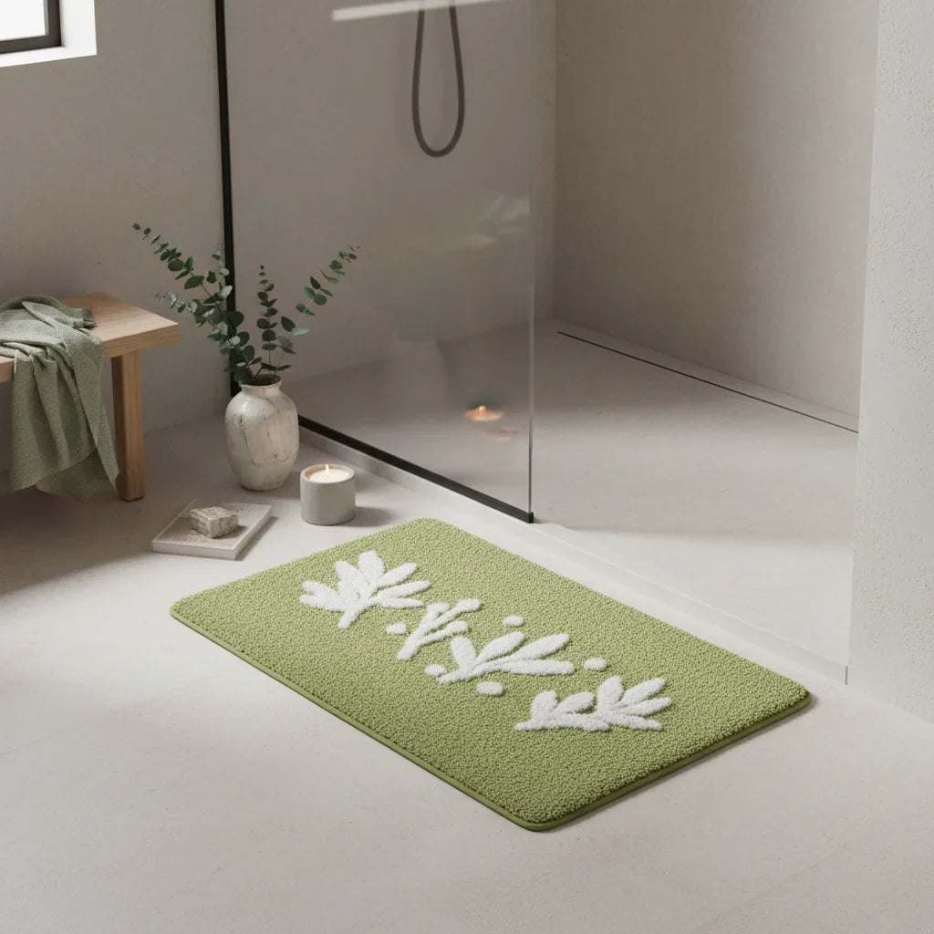 Green Olive Bath Mat