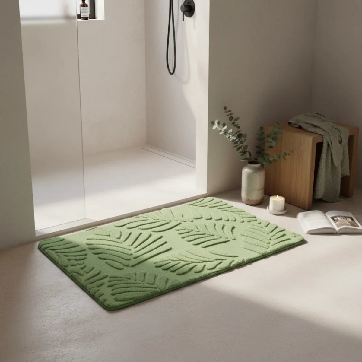 Green Sauge Bath Mat
