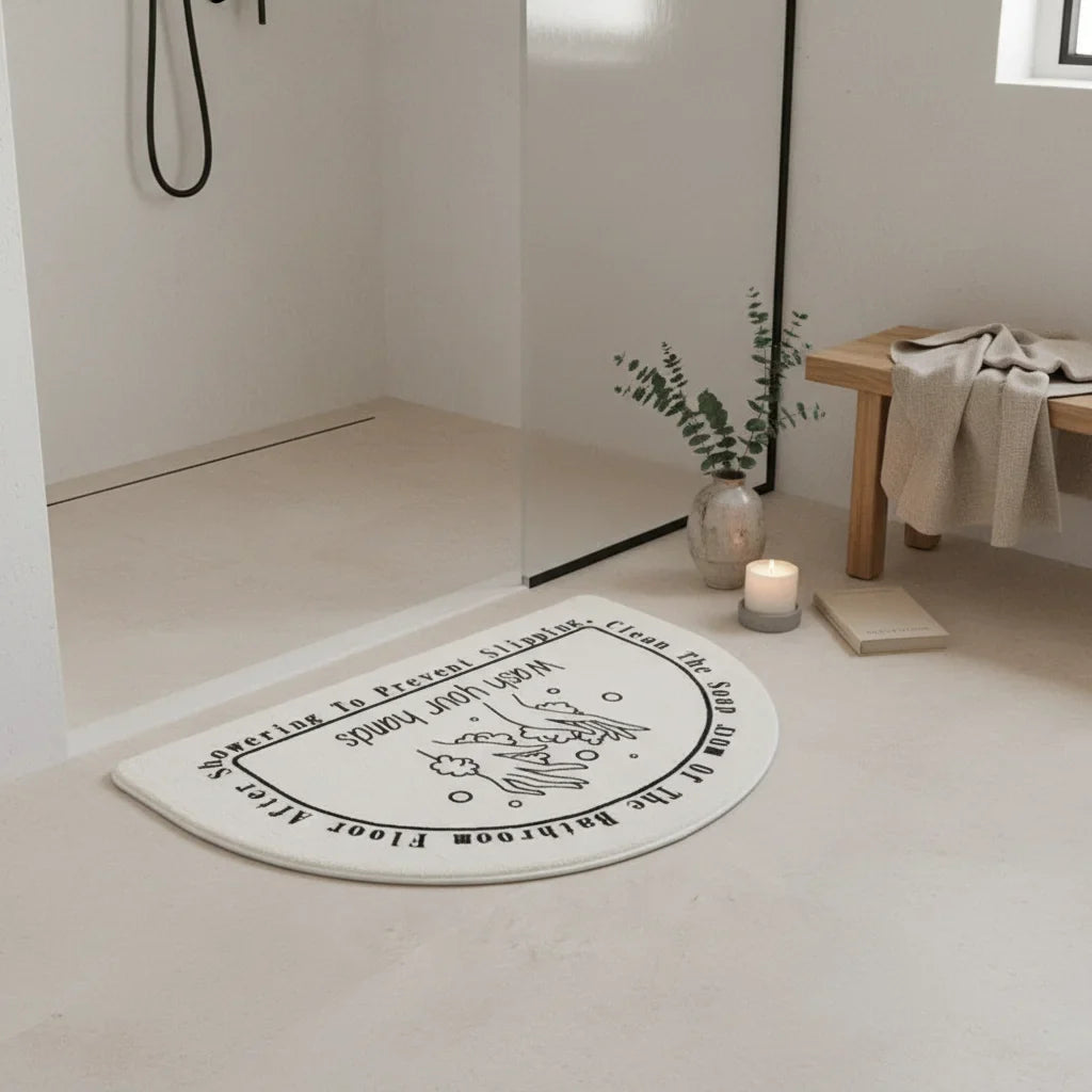 Half Moon Shower Mat