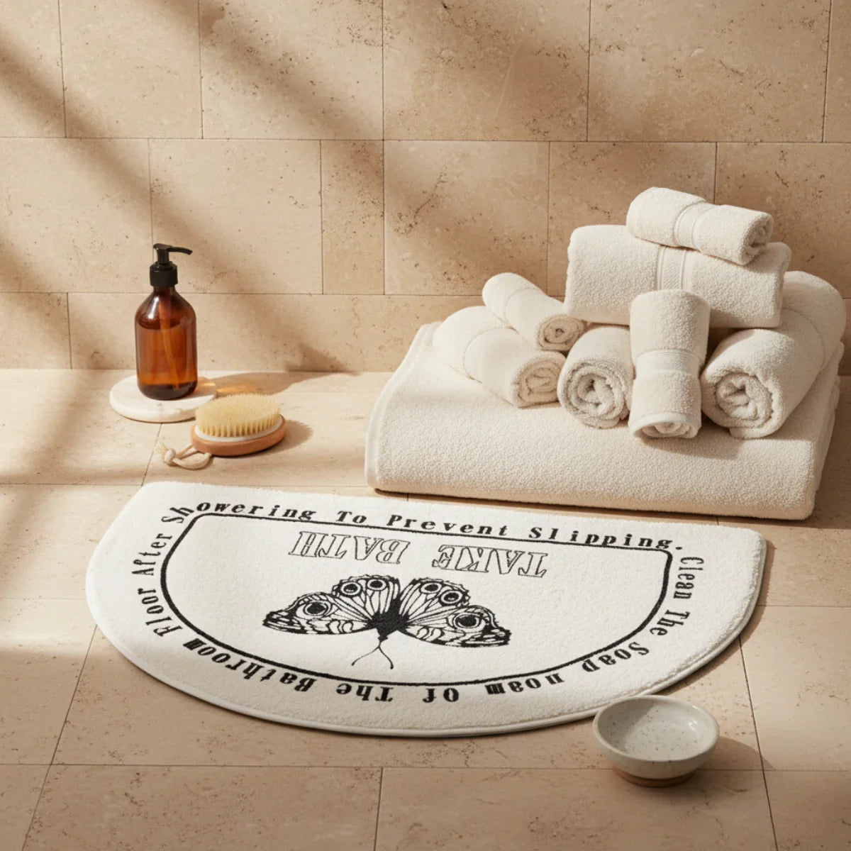 Half Moon Shower Mat