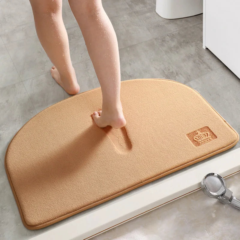 Tapis de Salle de Bain Demi Lune