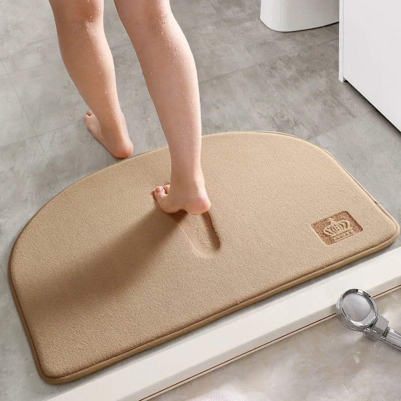 Tapis de Salle de Bain Demi Lune
