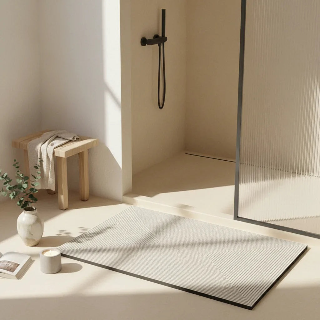 Gray Bathroom Rug