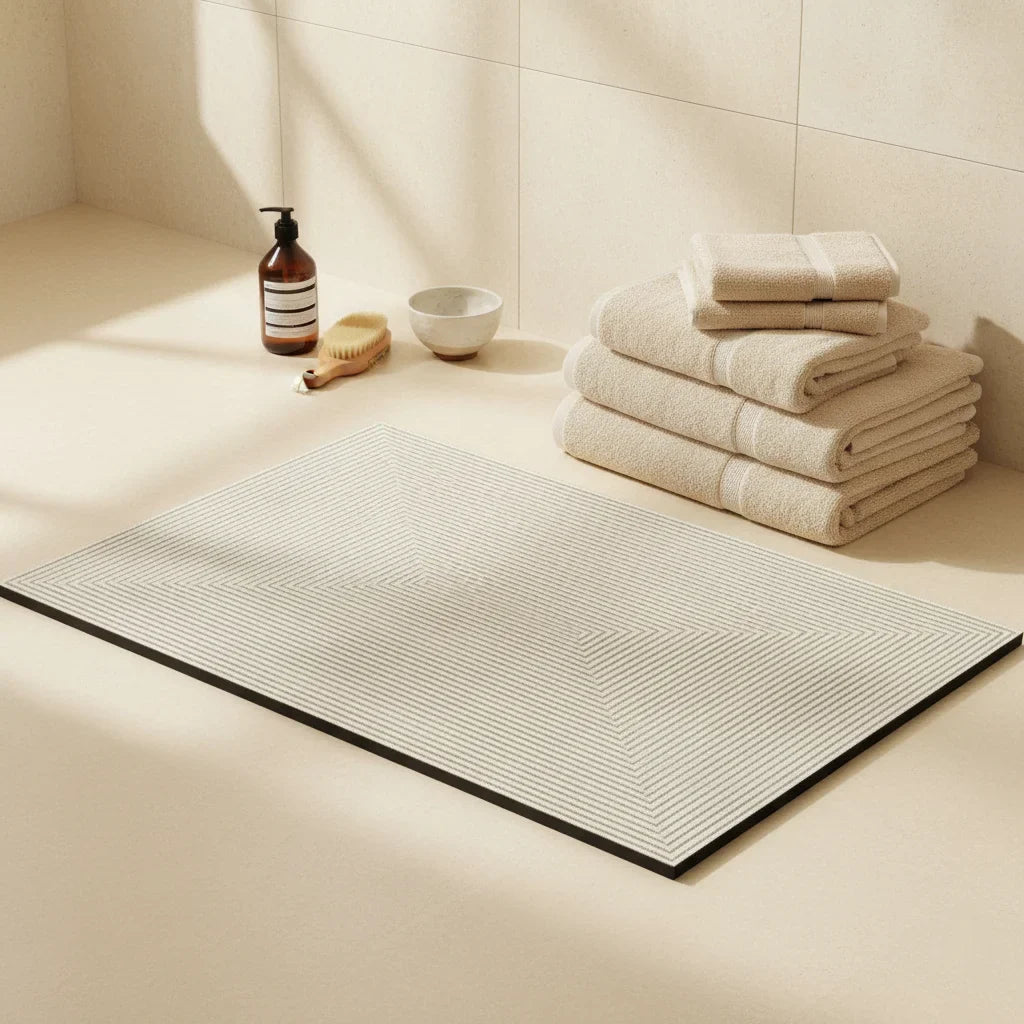 Gray Bathroom Rug