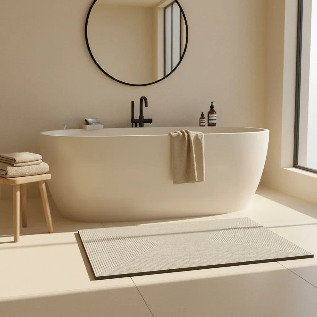 Gray Bathroom Rug