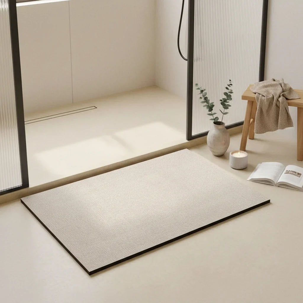 Gray Light Bathroom Rug