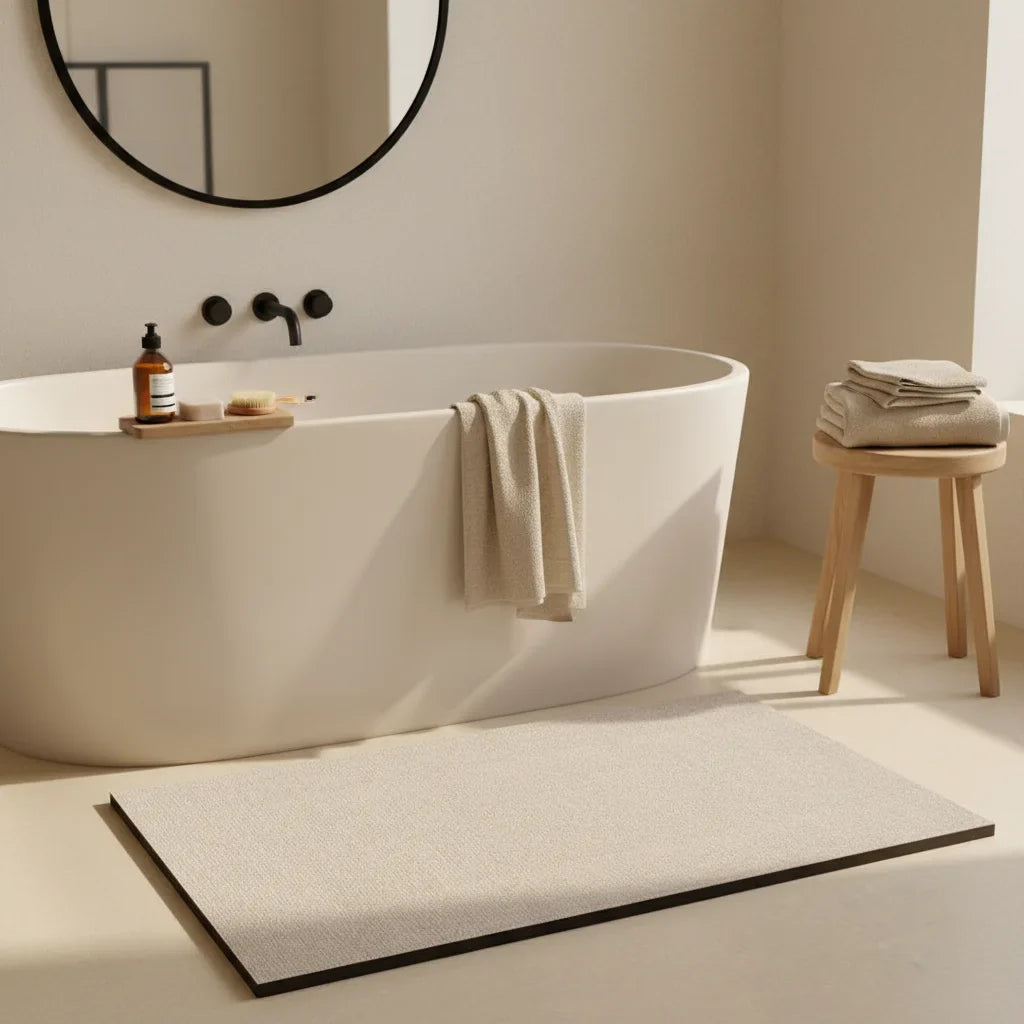 Gray Light Bathroom Rug