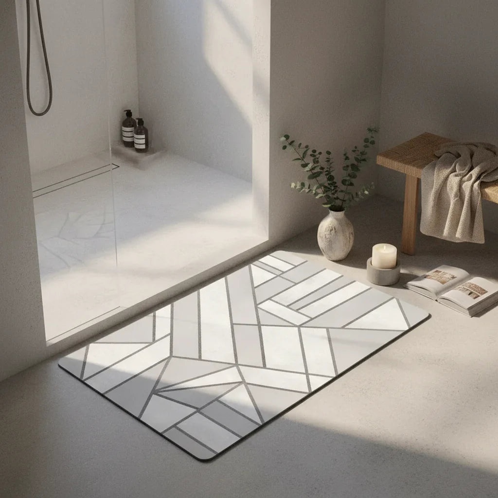 Gray Original Bathroom Rug