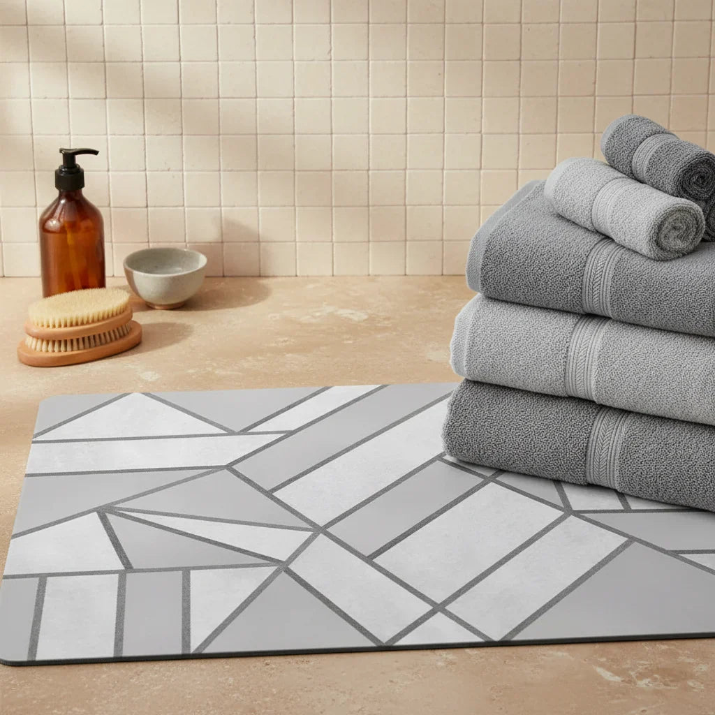 Gray Original Bathroom Rug