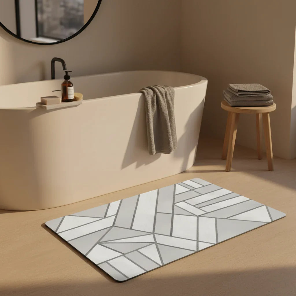 Gray Original Bathroom Rug