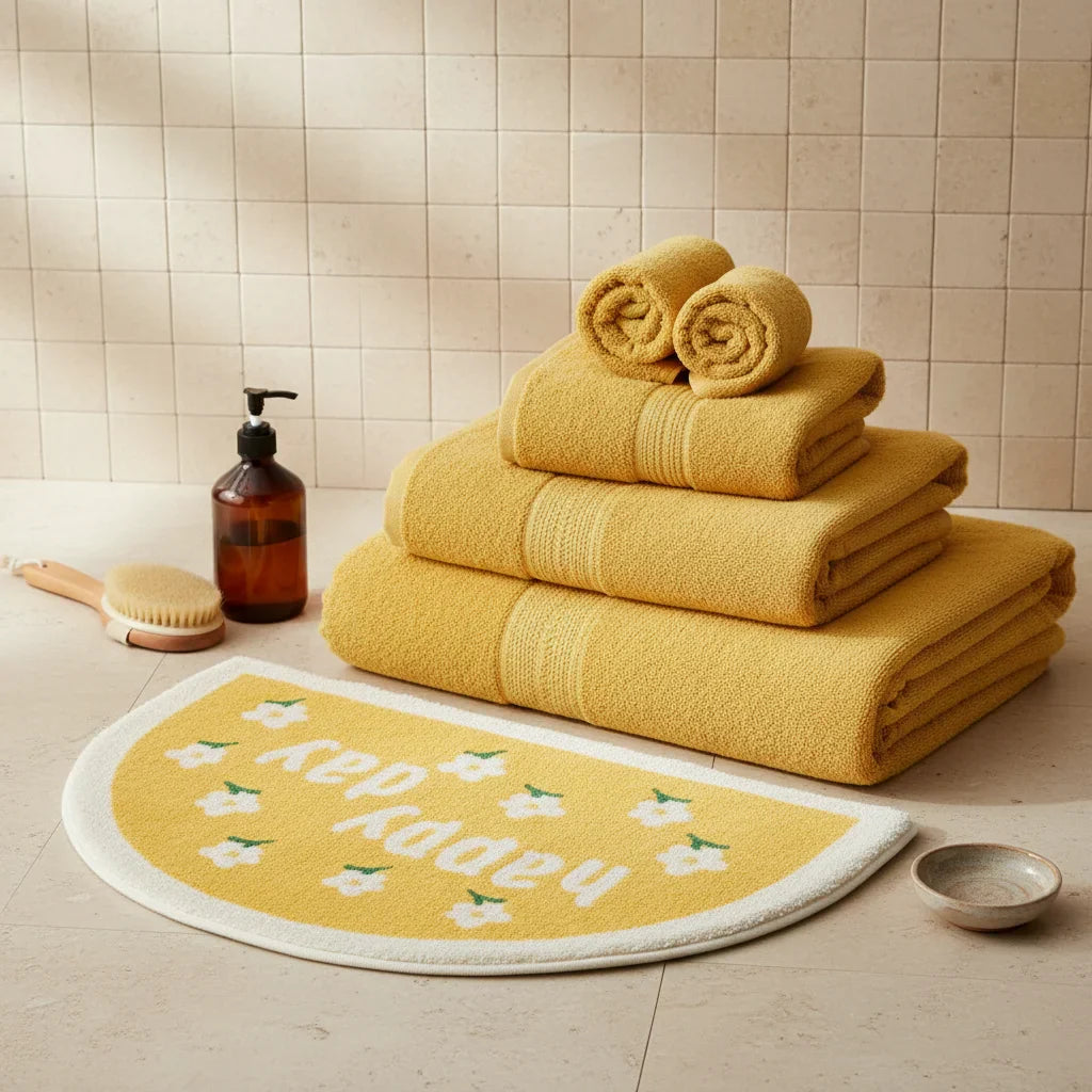 Happy Day Bathroom Rug