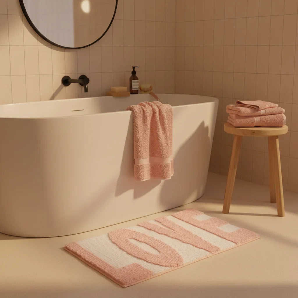 Love Bathroom Rug