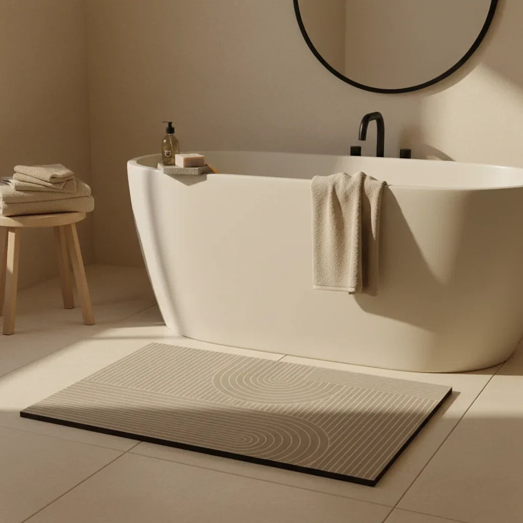Brown Bathroom Rug