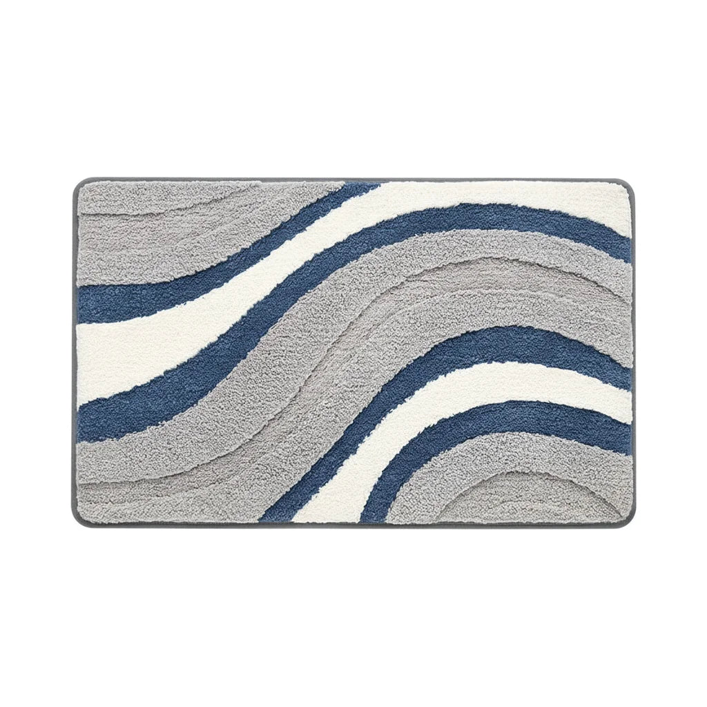 Original Gray White Bathroom Rug