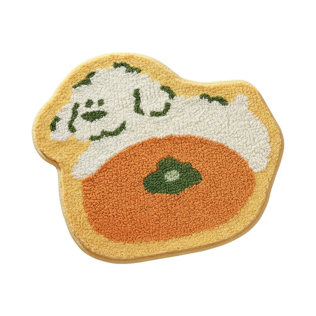 Original Orange Bathroom Rug