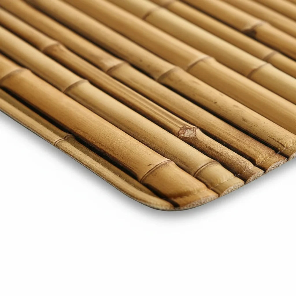 Bamboo Imitation Bath Mat