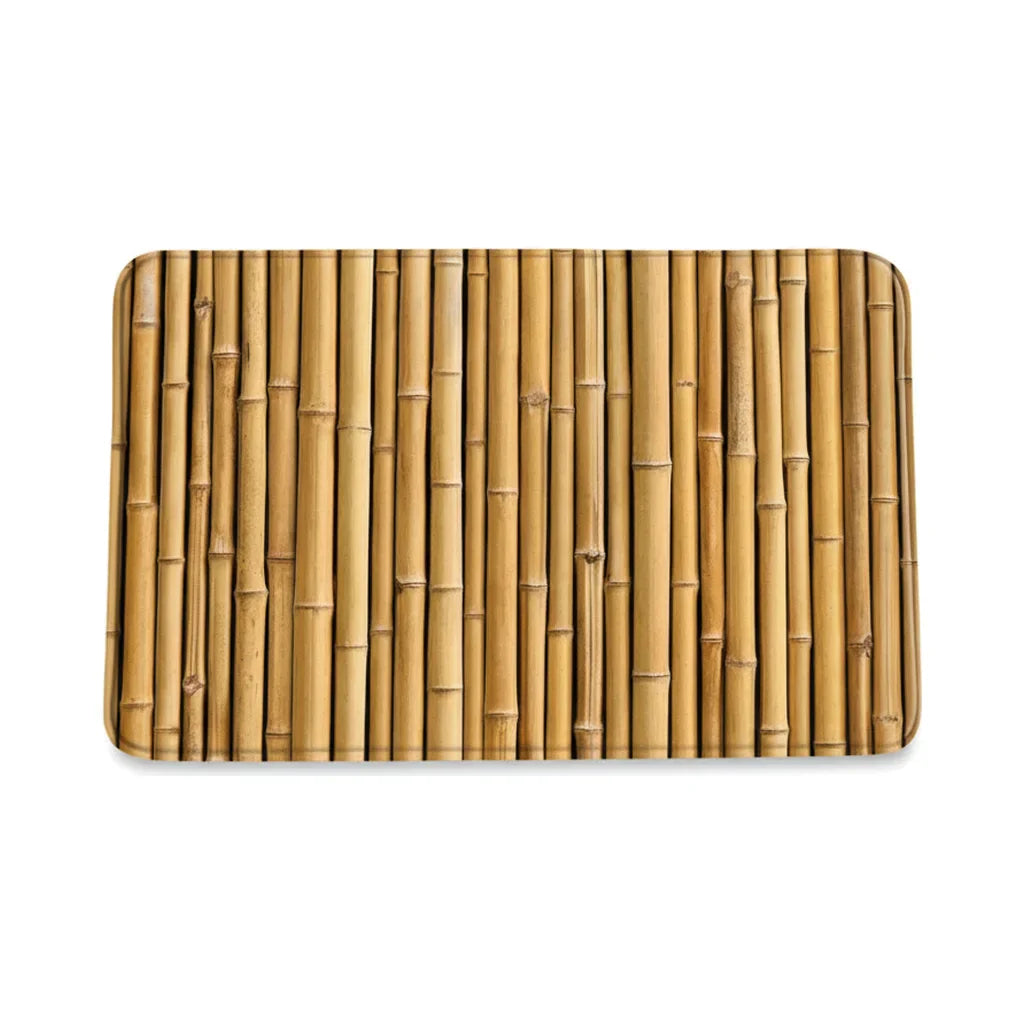 Bamboo Imitation Bath Mat