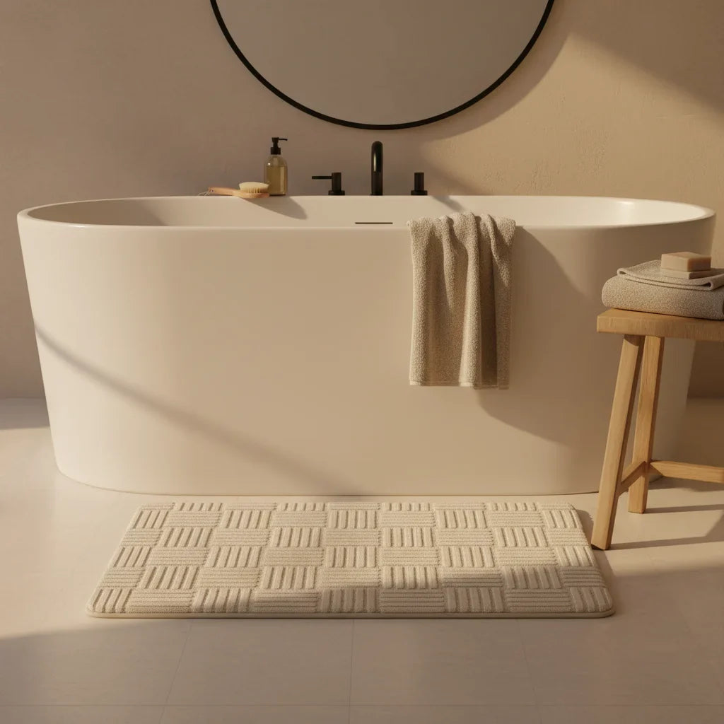 Design Thick Bathroom Rug