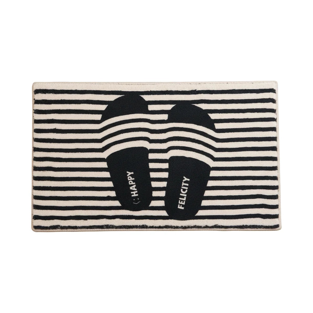 Striped Bathroom Rug