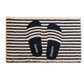 Striped Bathroom Rug