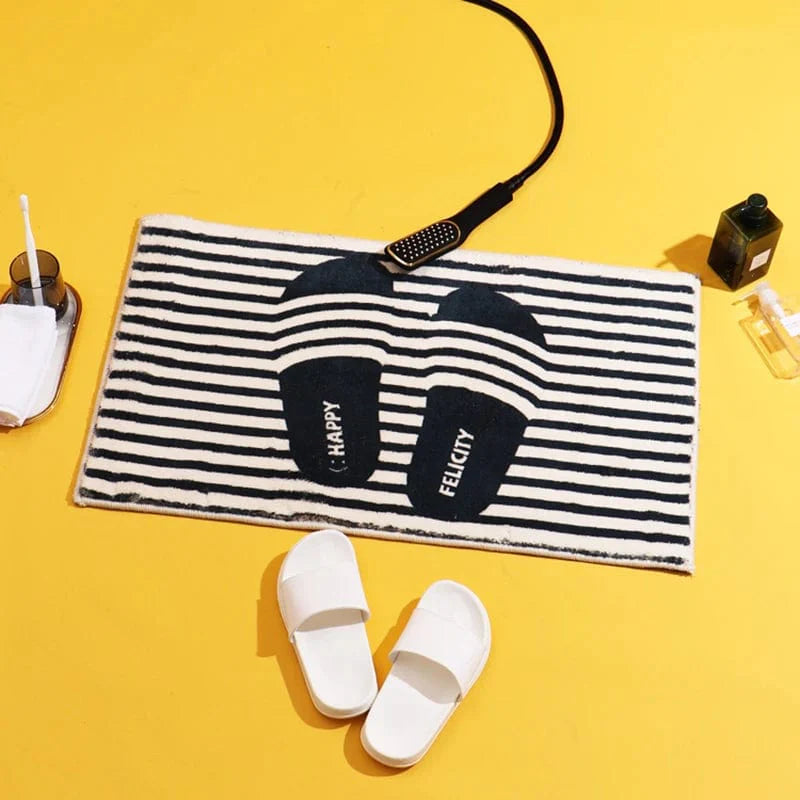 Striped Bathroom Rug