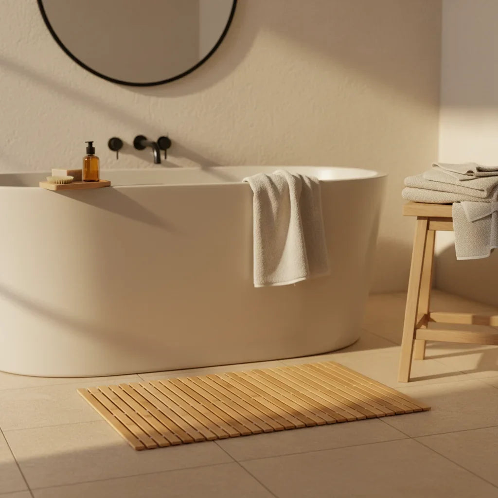 Bamboo Bathroom Rug