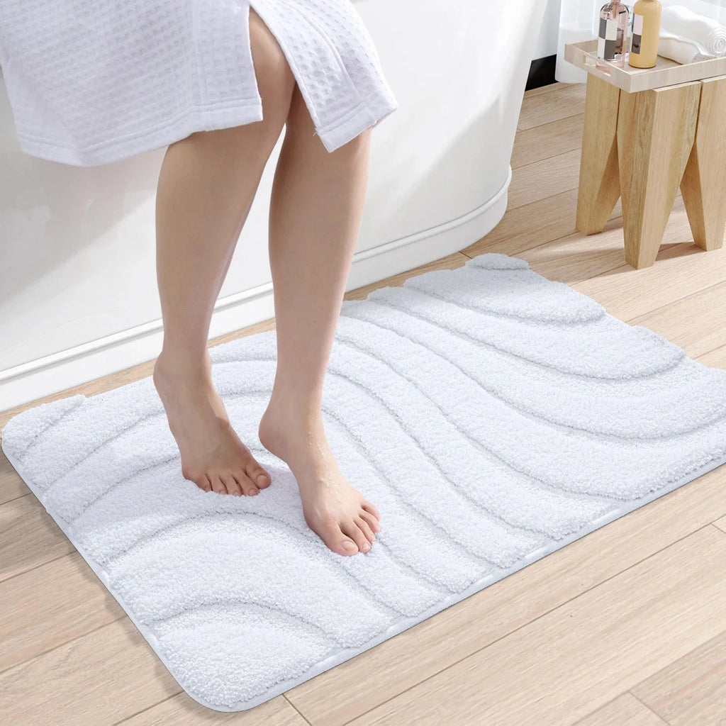 Tapis Salle de Bain Blanc