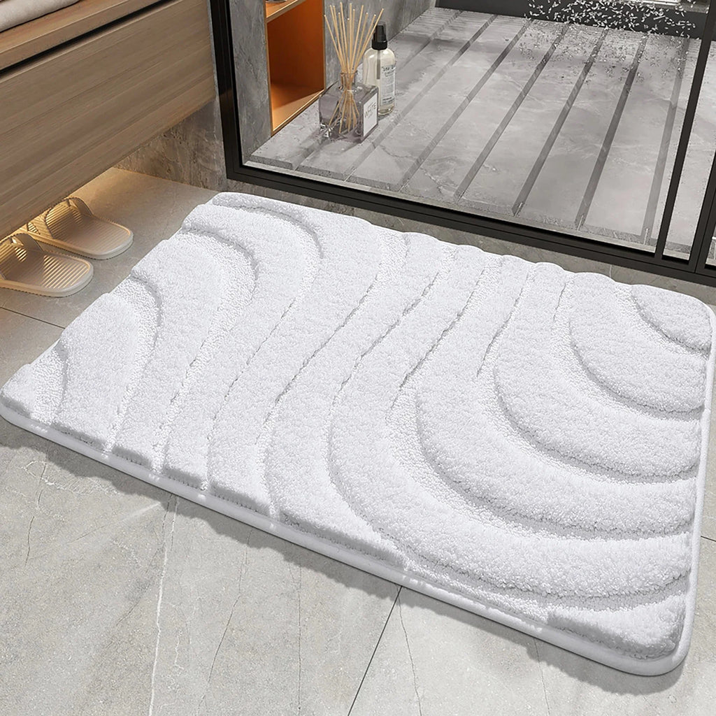 Tapis Salle de Bain Blanc