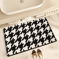 Tapis Salle de Bain Blanc et Noir