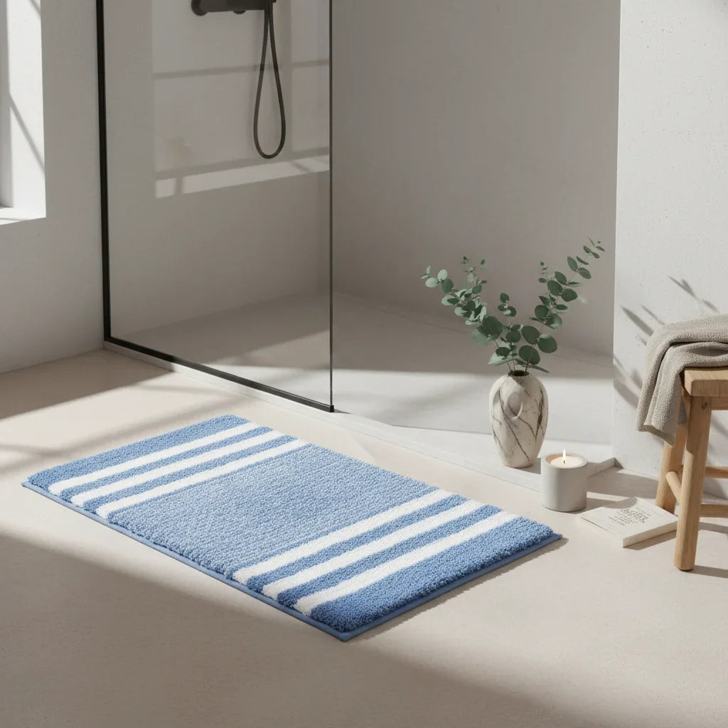 Blue Bathroom Rug