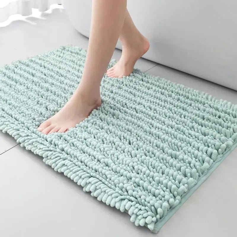 Caterpillar Blue Turquoise Large Size Bathroom Rug