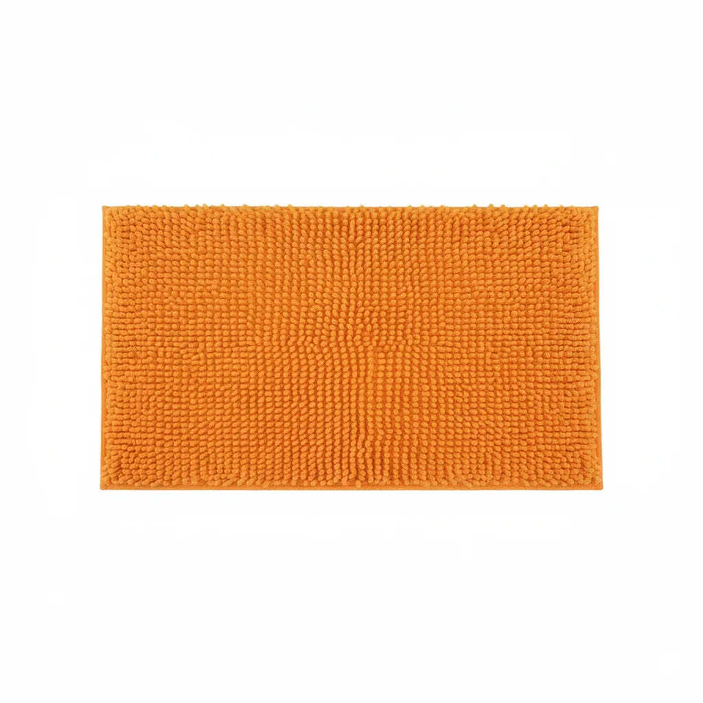 Caterpillar Orange Bathroom Rug