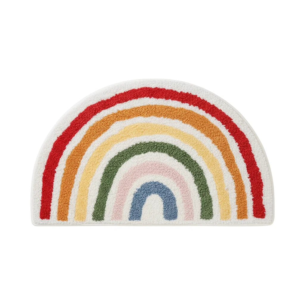 Half Circle Bathroom Rug