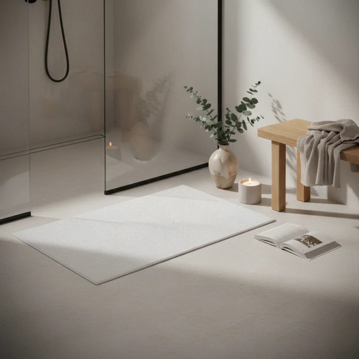 Soft Thin Bathroom Rug