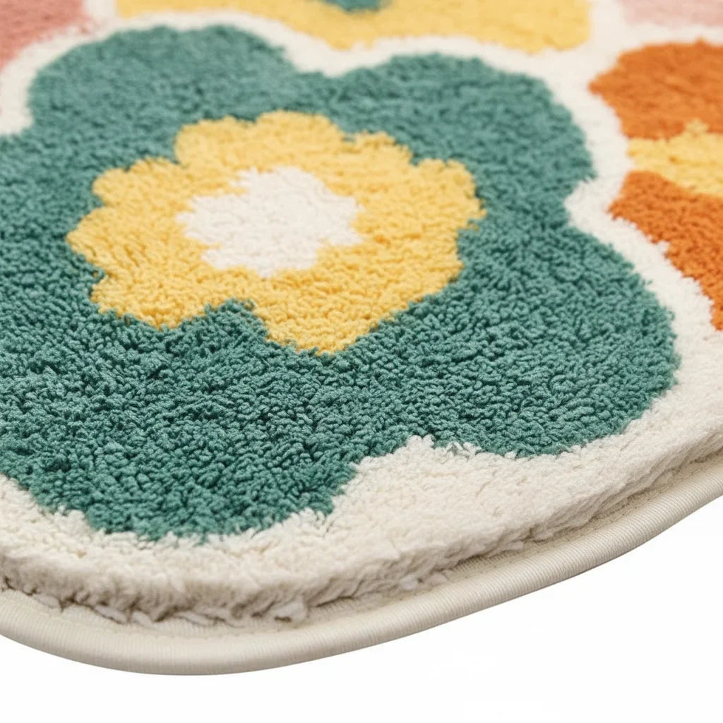 Flower Bathroom Rug