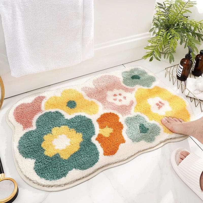 Flower Bathroom Rug