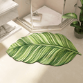 Tapis Salle de Bain Forme Feuille